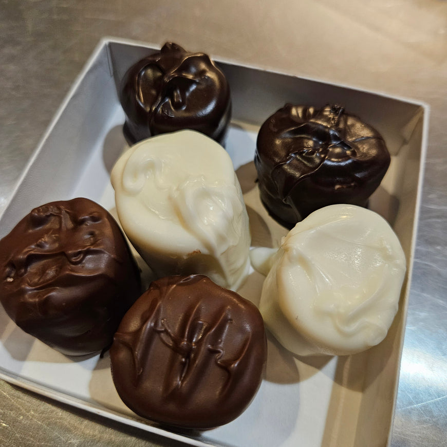 Gourmet Milk, Dark, and White Chocolate Covered Marshmallows