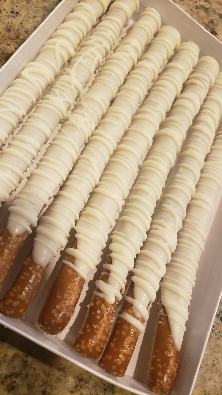 Gourmet White Chocolate Covered Pretzels