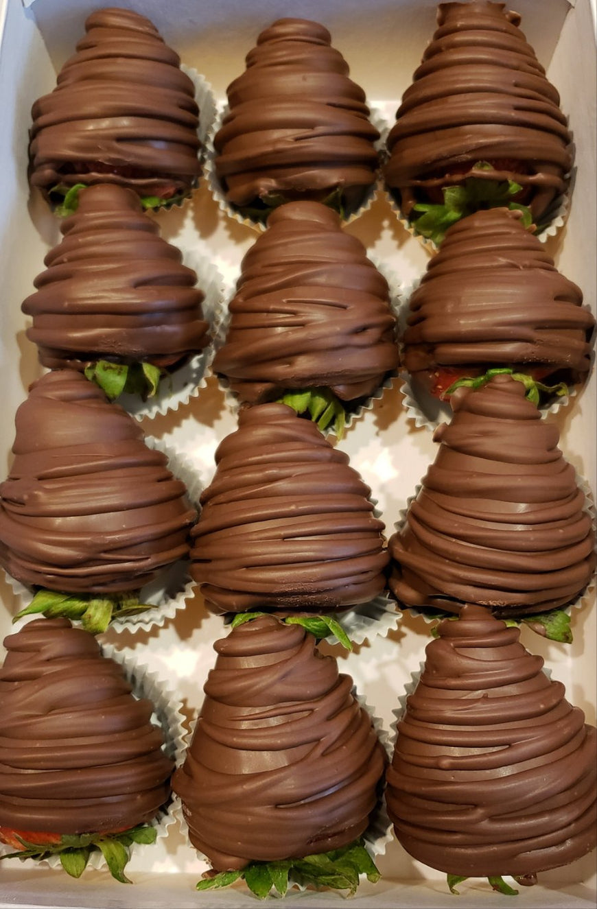 Gourmet Milk Chocolate Covered Strawberries