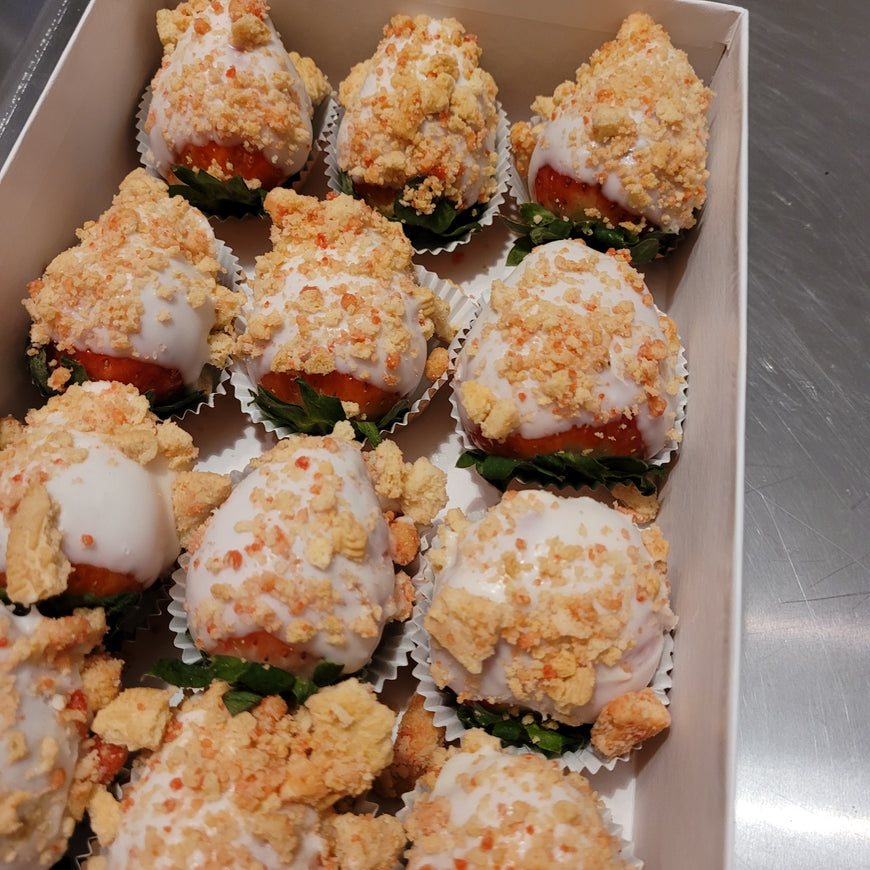 Gourmet Strawberry Crunch Chocolate Covered Strawberries